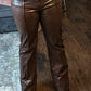 Jessica Leather Flare Pants