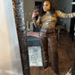 Jessica Leather Flare Pants